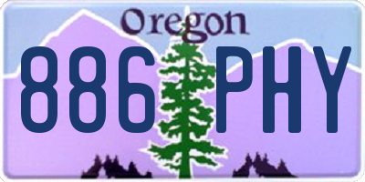OR license plate 886PHY
