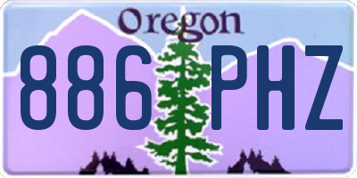 OR license plate 886PHZ