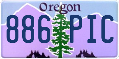 OR license plate 886PIC