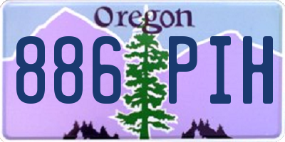 OR license plate 886PIH