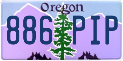 OR license plate 886PIP