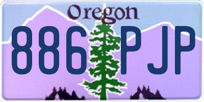 OR license plate 886PJP