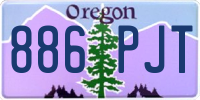 OR license plate 886PJT