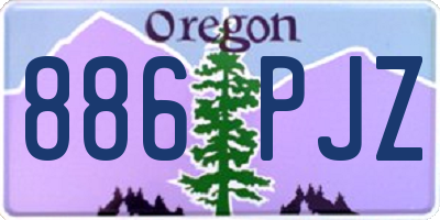 OR license plate 886PJZ