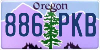OR license plate 886PKB