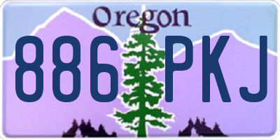 OR license plate 886PKJ