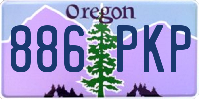 OR license plate 886PKP