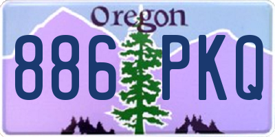 OR license plate 886PKQ