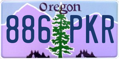 OR license plate 886PKR