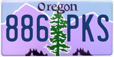 OR license plate 886PKS