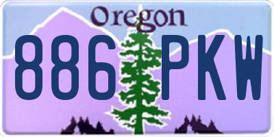 OR license plate 886PKW