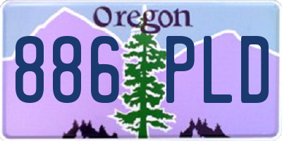 OR license plate 886PLD