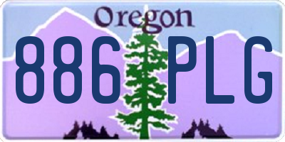 OR license plate 886PLG