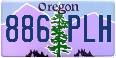 OR license plate 886PLH