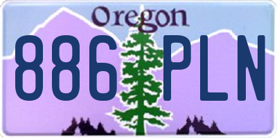 OR license plate 886PLN