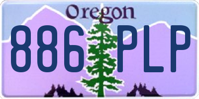 OR license plate 886PLP