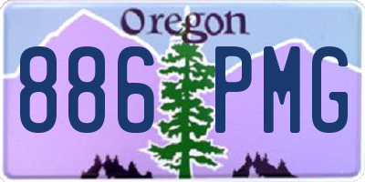 OR license plate 886PMG