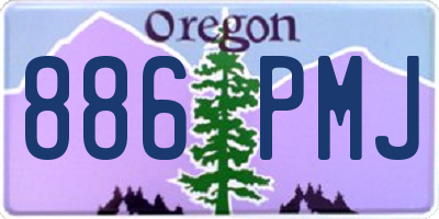 OR license plate 886PMJ