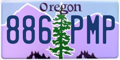 OR license plate 886PMP