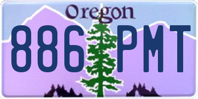 OR license plate 886PMT