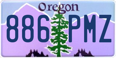 OR license plate 886PMZ