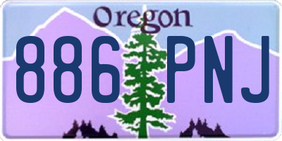 OR license plate 886PNJ
