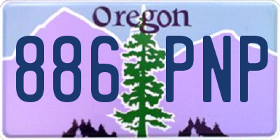 OR license plate 886PNP