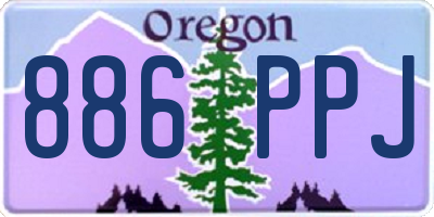 OR license plate 886PPJ