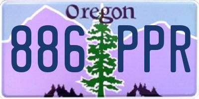 OR license plate 886PPR