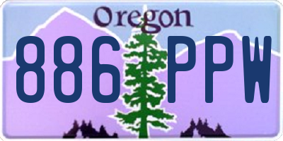 OR license plate 886PPW