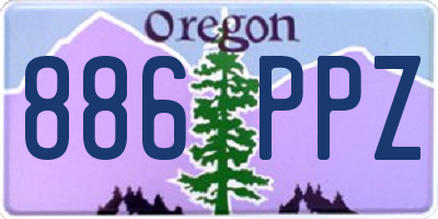OR license plate 886PPZ