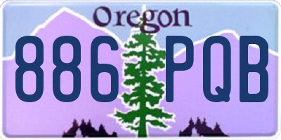 OR license plate 886PQB