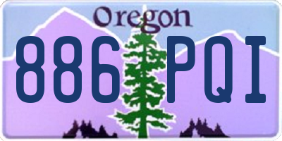 OR license plate 886PQI