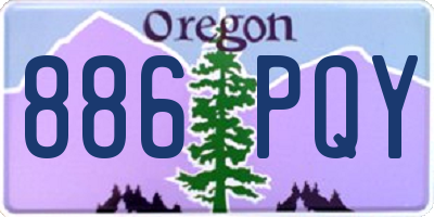 OR license plate 886PQY