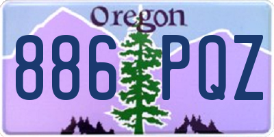 OR license plate 886PQZ