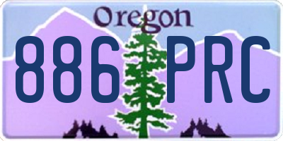OR license plate 886PRC
