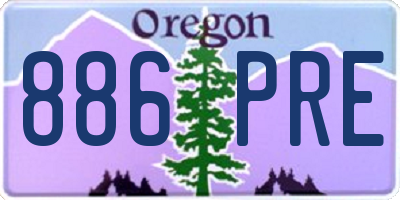 OR license plate 886PRE