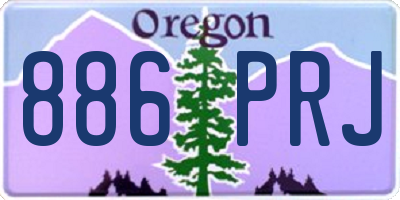 OR license plate 886PRJ