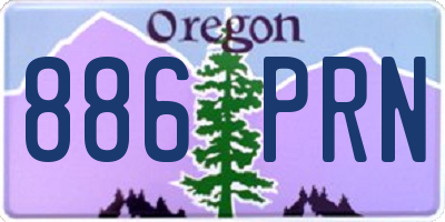 OR license plate 886PRN