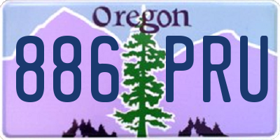 OR license plate 886PRU