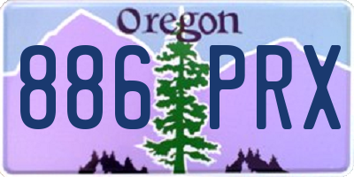 OR license plate 886PRX