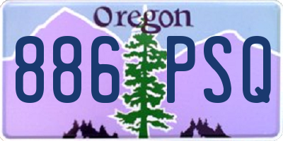 OR license plate 886PSQ