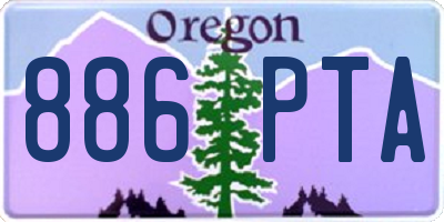 OR license plate 886PTA
