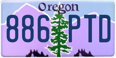 OR license plate 886PTD