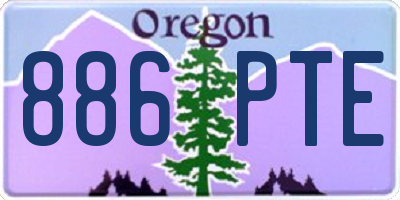 OR license plate 886PTE