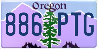 OR license plate 886PTG