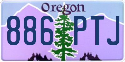 OR license plate 886PTJ