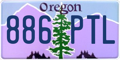 OR license plate 886PTL