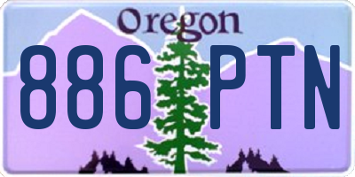 OR license plate 886PTN