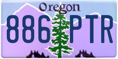 OR license plate 886PTR